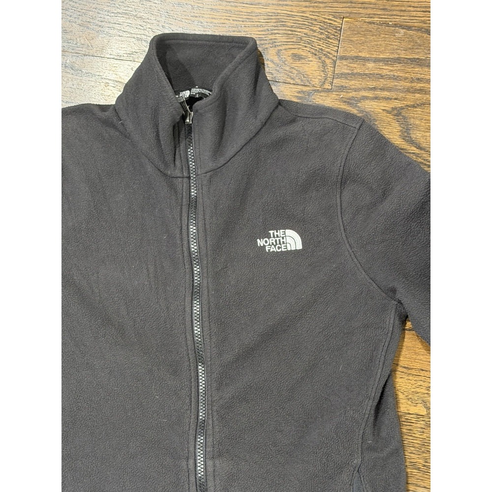 The North Face Jacket Womens Small Black Fleece Long Sleeve Jacket Full Zip Up